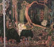 Jan Toorop The Young Generation (mk19) oil on canvas